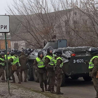 Протест в Новых Санжарах