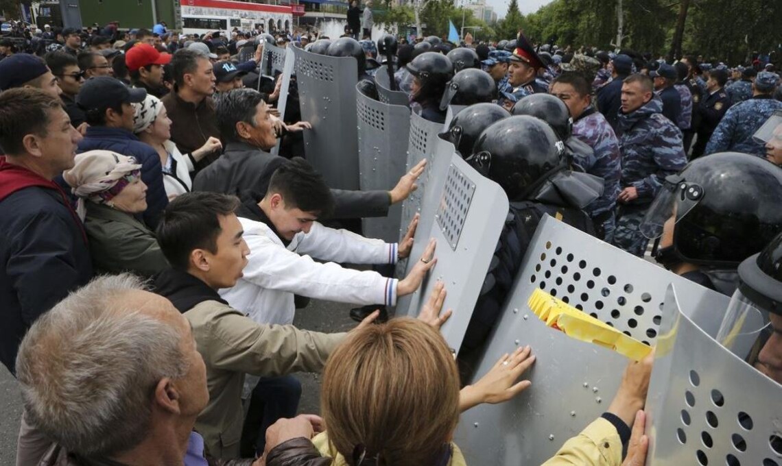 протетсты в Казахстане