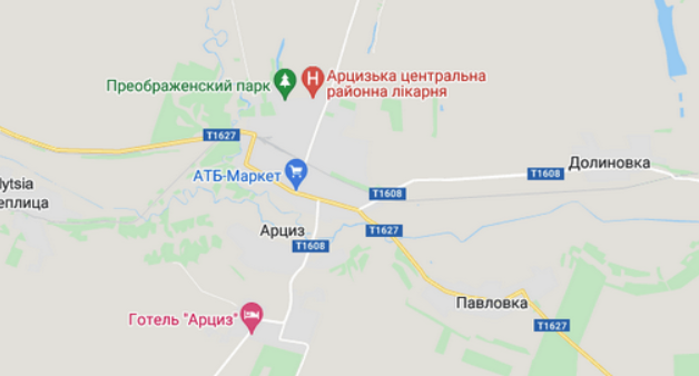 Арциз карта