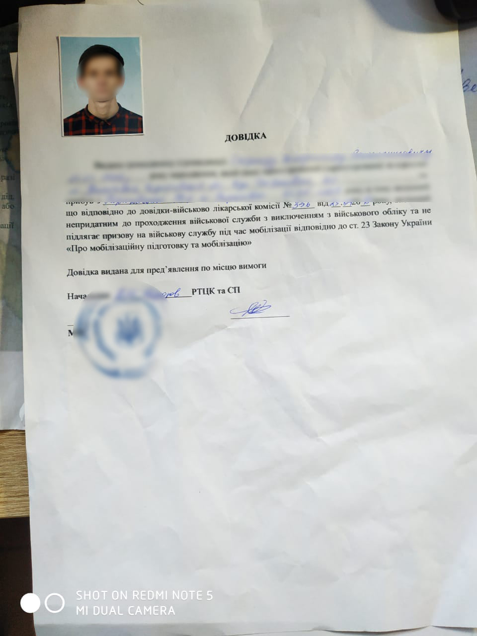 фото довидка