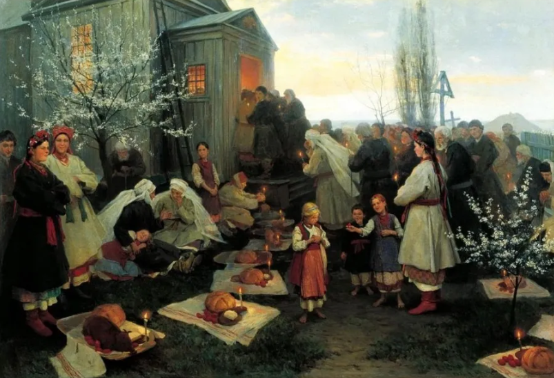 пасха в старину