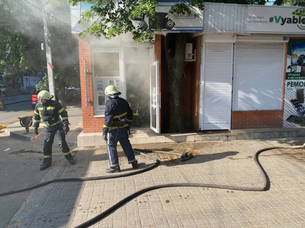 пожежа магазин