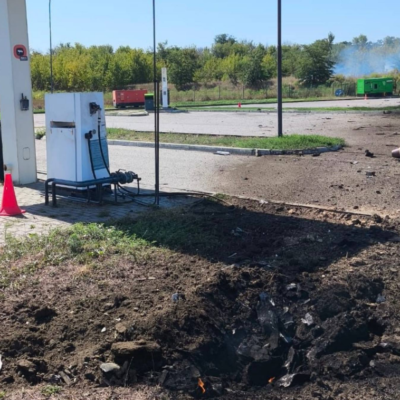 АЗС обстріл