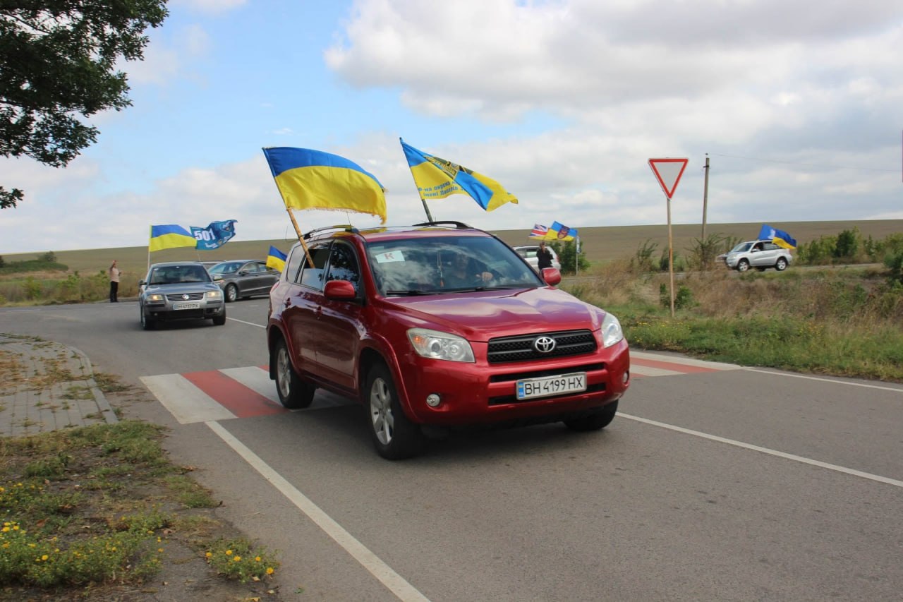 Арцизька громада провела автопробіг на честь полеглих воїнів