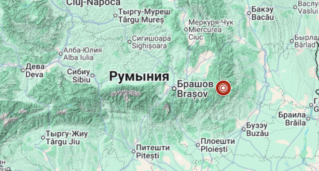 В Румунії стався землетрус магнітудою 4,5 за шкалою Ріхтера