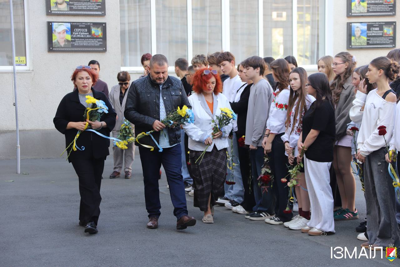 У місті Ізмаїл відкрили меморіальну дошку на честь полеглого воїна Терзі Богдана